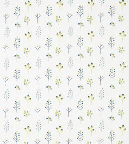Mukula Fabric by Scion Gecko / Citrus / Pacific