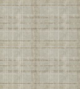 Shetland Plaid Wallpaper by Mulberry Home Woodsmoke