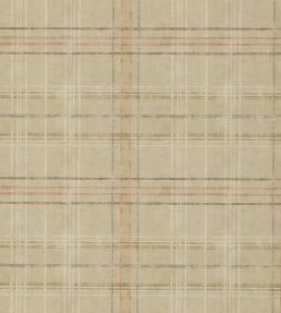 Shetland Plaid Wallpaper by Mulberry Home Sand