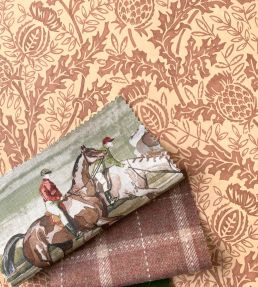 Mulberry Thistle Wallpaper by Mulberry Home Russet
