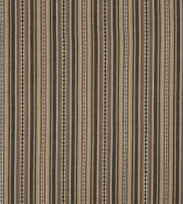 Dalton Stripe Fabric by Mulberry Home Charcoal/Bronze