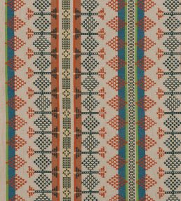 Saddle Blanket Fabric by Mulberry Home Teal