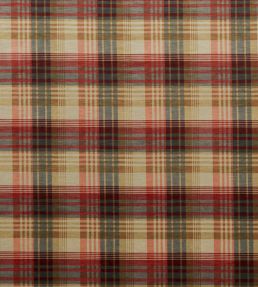 Velvet Ancient Tartan Fabric by Mulberry Home Spice