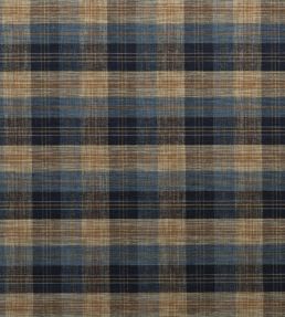 Clan Chenille Fabric by Mulberry Home Blue/Mole