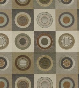 Dress Circle Linen Fabric by Mulberry Home Linen/Warm Grey
