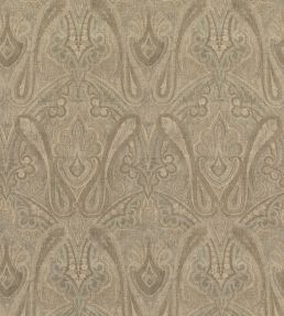 Canvas Paisley Fabric by Mulberry Home Mineral