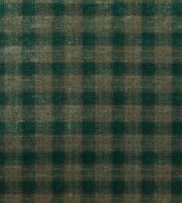 Highland Check Fabric by Mulberry Home Teal