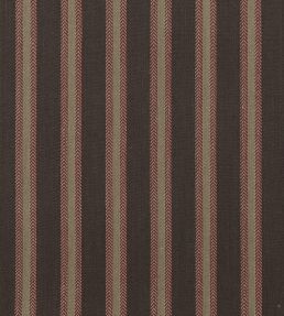 Chester Stripe Fabric by Mulberry Home Woodsmoke Russet