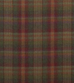Country Plaid Fabric by Mulberry Home Red/Lovat/Heather