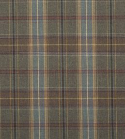 Shetland Plaid Fabric by Mulberry Home Heather