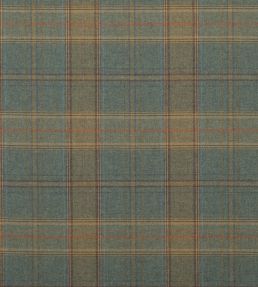 Shetland Plaid Fabric by Mulberry Home Teal