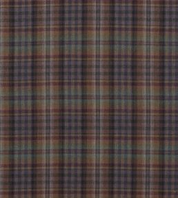 Nevis Fabric by Mulberry Home Teal/Sienna/Mauve