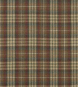 Nevis Fabric by Mulberry Home Red/Green