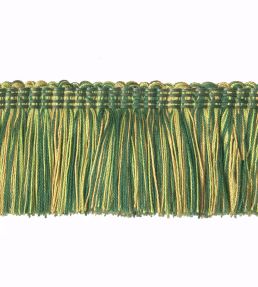Multi-Colour Moss Fringe 50mm Trimming by Houles Lime