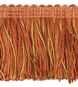 Multi-Colour Moss Fringe 50mm Trimming by Houles Orange