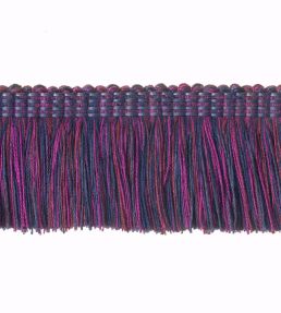 Multi-Colour Moss Fringe 50mm Trimming by Houles Purple