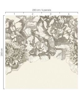Etched Floral Mural by Eijffinger 405
