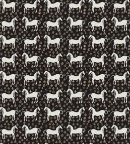 Musta Tamma Wallpaper by Marimekko Black