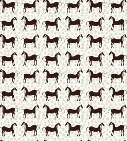 Musta Tamma Wallpaper by Marimekko Black/White