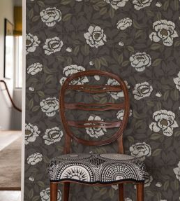 My Peony Garden Wallpaper by Langelid Von Bromssen Antique Gold