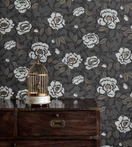My Peony Garden Wallpaper by Langelid Von Bromssen Antique Gold