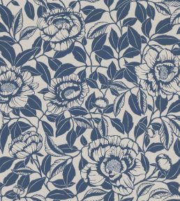 My Peony Garden Wallpaper by Langelid Von Bromssen China Blue