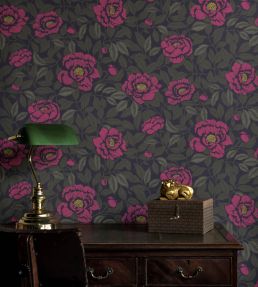 My Peony Garden Wallpaper by Langelid Von Bromssen Pink