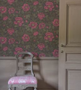 My Peony Garden Wallpaper by Langelid Von Bromssen Pink