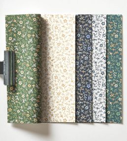Myosotis Wallpaper by Casadeco Vert Mousse