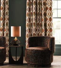 Mysore Fabric by Osborne & Little Ivory/Terracotta