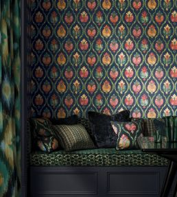 Mysore Metallic Wallpaper by Osborne & Little Metallic Gold