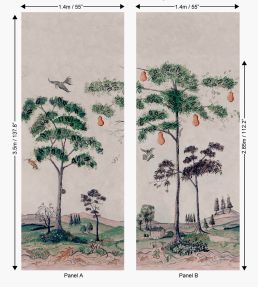 Mythical Land Mural by Andrew Martin Vellum
