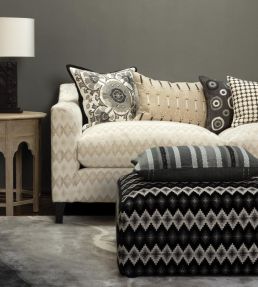 Naraya Cushion 60 x 40cm by William Yeoward Noir