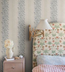 Natalie Wallpaper by Sandberg Blue