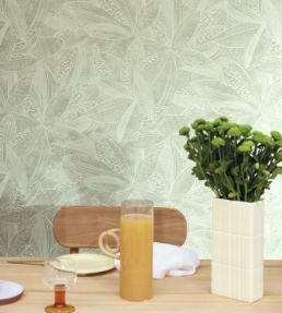 Natura Wallpaper by Caselio Vert Sauge
