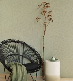 Natural Route Wallpaper by Eijffinger Green