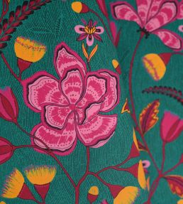 Nature Imaginaire Velvet Fabric by Casal Amazonite