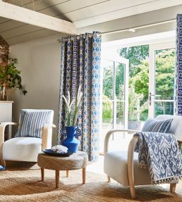 Syros Fabric by Prestigious Textiles Azure