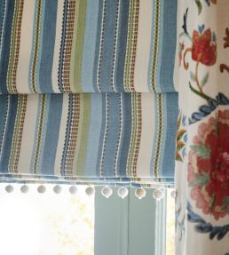 Nehir Fabric by Nina Campbell Blue/Green