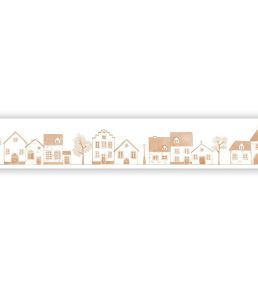 Neighborhood Border Wallpaper by Casadeco Brique