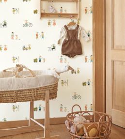 Neighbors Of The Village Wallpaper by Casadeco Multicolore
