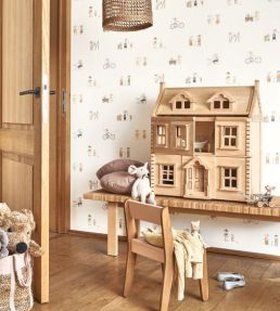 Neighbors Of The Village Wallpaper by Casadeco Naturel
