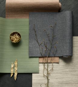 Neo Linen Embossed Wallpaper by Romo Doeskin