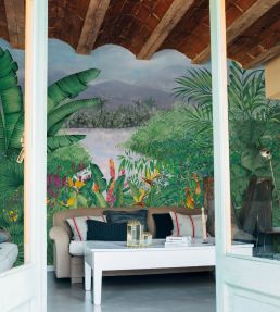 Neocolonial Mural by Coordonne Blue