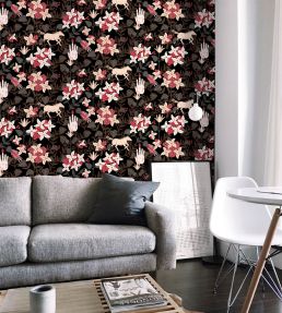 Neoflowery Wallpaper by Coordonne Black