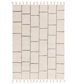 Asiatic Nepal Tile rug Cream Black NEPL-07-120170 Cream Black