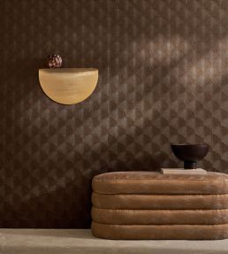 Nereides Wallpaper by Casamance Brun Patine