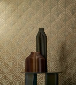 Nereides Wallpaper by Casamance Lichen/Dore