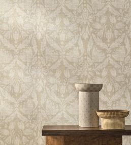 Neria Wallpaper by Casamance Grege