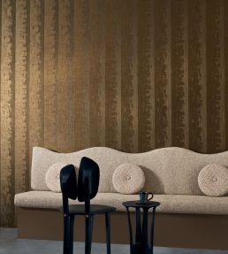 Nerikomi Wallpaper by Casamance Dore Fonce